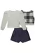 Conjunto de Blusa Colete e Short Saia Kukiê - Fofinhos Baby