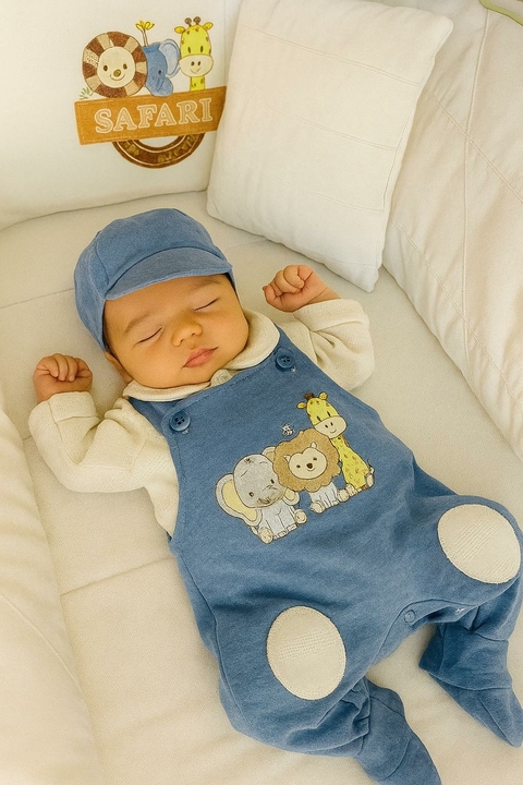 Saída Maternidade Soninho Infantil Safari Marfim