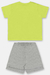 Conjunto de Camiseta Manga Curta e Bermuda em Moletom