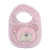 Babador Power Sec Urso Bru Rosa Laço Bebê