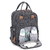 Mochila de Maternidade Cinza Escuro Alice Laço Bebê - comprar online