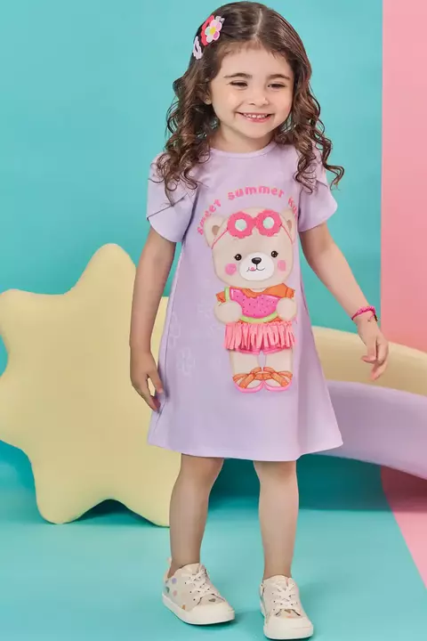 Vestido em Cotton Kukiê