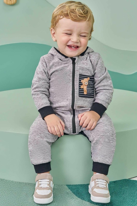 Macacão em Soft Melange Luc.boo