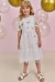 Vestido em Fly Tech e Tule Brilho Kukiê na internet