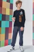 Camiseta Manga Longa meia malha John Fox Teen. na internet