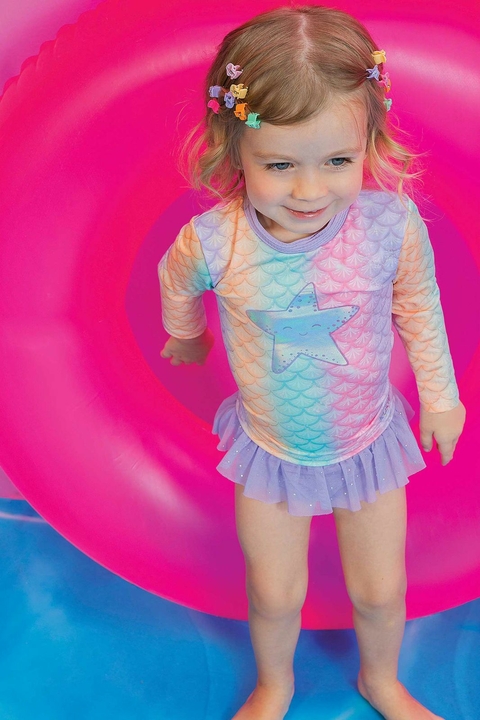 Conjunto de Blusa e Calcinha com Proteção UV 50+ Kukiê