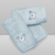 Kit Paninho de Boca Urso Azul Laço Bebê