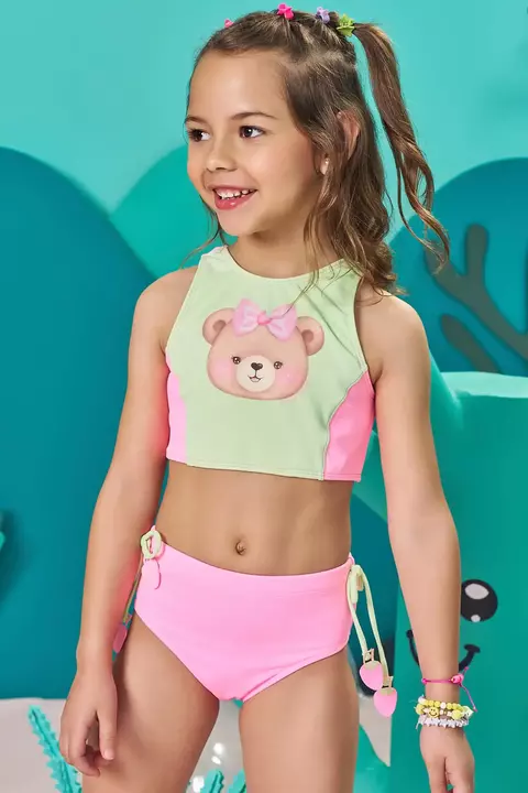 Biquíni em Malha com Proteção UV 50+ Kukiê