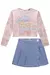 Conjunto Blusão e Short Saia Jeans Kukiê - comprar online