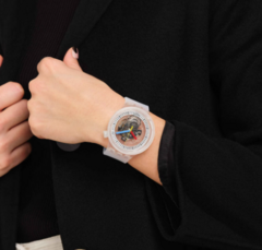Reloj Swatch Clearly Blod - Carey joyería y relojería
