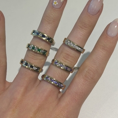 Anillo medio sin fin frente oro en internet