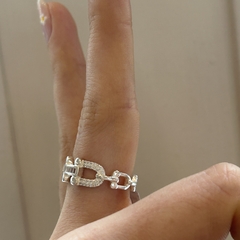 Anillo de plata con cubics - comprar online