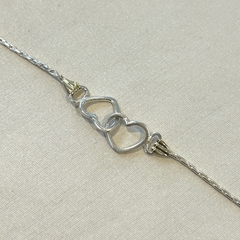 Pulsera 2 corazones - comprar online
