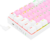 Imagem do TECLADO MECANICO GAMER DRACONIC PRO RGB ROSA E BRANCO (SWITCH MARRON ABNT2)