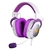 HEADSET GAMER ZEUS X BRANCO COM ROXO RGB
