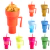 Multifuncional Estádio Snack Drink Cup com palha, 2 em 1, Uso Doméstico, à pr na internet