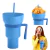 Multifuncional Estádio Snack Drink Cup com palha, 2 em 1, Uso Doméstico, à pr