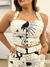CROPPED ESTAMPA ESTRELA GUIA DRESS TO