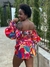BLUSA LASTEX FLORAL ERIKA FARM na internet