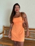 VESTIDO CURTO LINHO RECORTE BUSTO