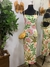 VESTIDO CANELADO FLORAL CAJU ALÇA - comprar online