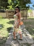 VESTIDO CANELADO FLORAL CAJU AMARRAÇAO - BELURI