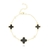 Pulseira trevo preto cravejado - comprar online