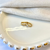 Brinco argola retangular cravejada P - comprar online
