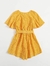 Macaquinho Florido Amarelo - Mavie Moda Infanto Juvenil