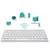 TECLADO BLUETOOTH UNIVERSAL SEM FIO IPAD IPHONE MAC IOS E ANDROID - ALTO CONFORT