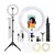 Ring Light Anel De Luz Led 10" 26cm Tripé Grande 2,1 Metros - B-max