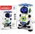 Robô Robot Boneco Eletrônico Dança Com Som E Luz Brinquedo Personagem Robô Coptero