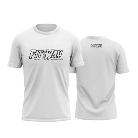 Camiseta Masculina Branca Fit Way