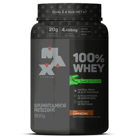 Whey Concentrado 100% Linha Dino Max Titanium 900g