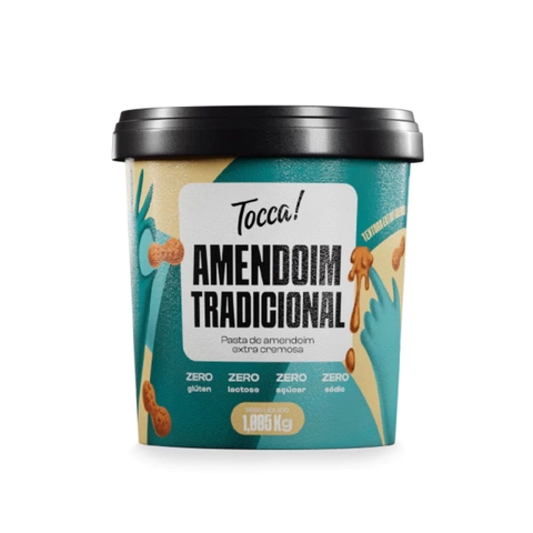 Pasta de Amendoim Zero Açúcar Tradicional Tocca 800g