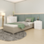 Cama box solteiro Paris Off White na internet
