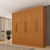 Guarda Roupa 1,80 m 6 portas 4 gavetas Babilônia Cinamomo - Lojas do Polo