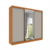 Guarda Roupa casal 2,70 m FLEX COLOR 3 portas 6 gavetas Blumenau Cinamomo/Off White - comprar online