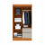 Guarda Roupa 1,08 m 4 portas 2 gavetas Porto Cinamomo/Off White na internet