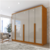 Guarda Roupa casal 2,74 m 100% MDF 6 portas 6 gavetas Fortaleza Cinamomo/Off White - Lojas do Polo