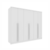 Guarda Roupa casal 2,74 m 100% MDF 6 portas 6 gavetas Fortaleza Neve - comprar online
