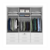 Guarda Roupa 1,99 m 3 portas 9 gavetas Texas Neve na internet