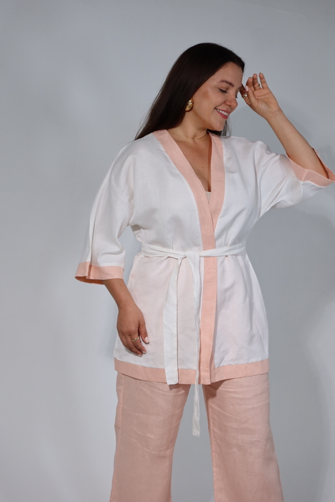 KIMONO SERENA - 55% LINHO 45% VISCOSE