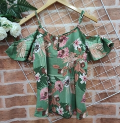 Blusa feminina ciganinha alcinha floral - comprar online