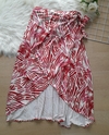 Saia envelope midi feminina estampada