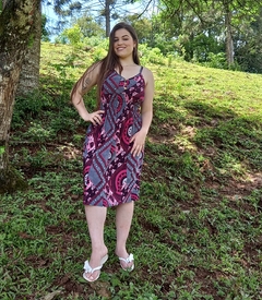 Vestido alcinha feminino midi malha fria
