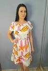 Vestido feminino ciganinha estampado