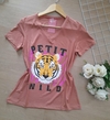 T-shirt camiseta feminina onça