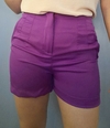 Shorts feminino curto social inspiração zara roxo