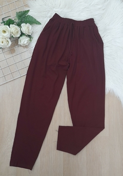 Calça feminina viscolycra Marsala na internet